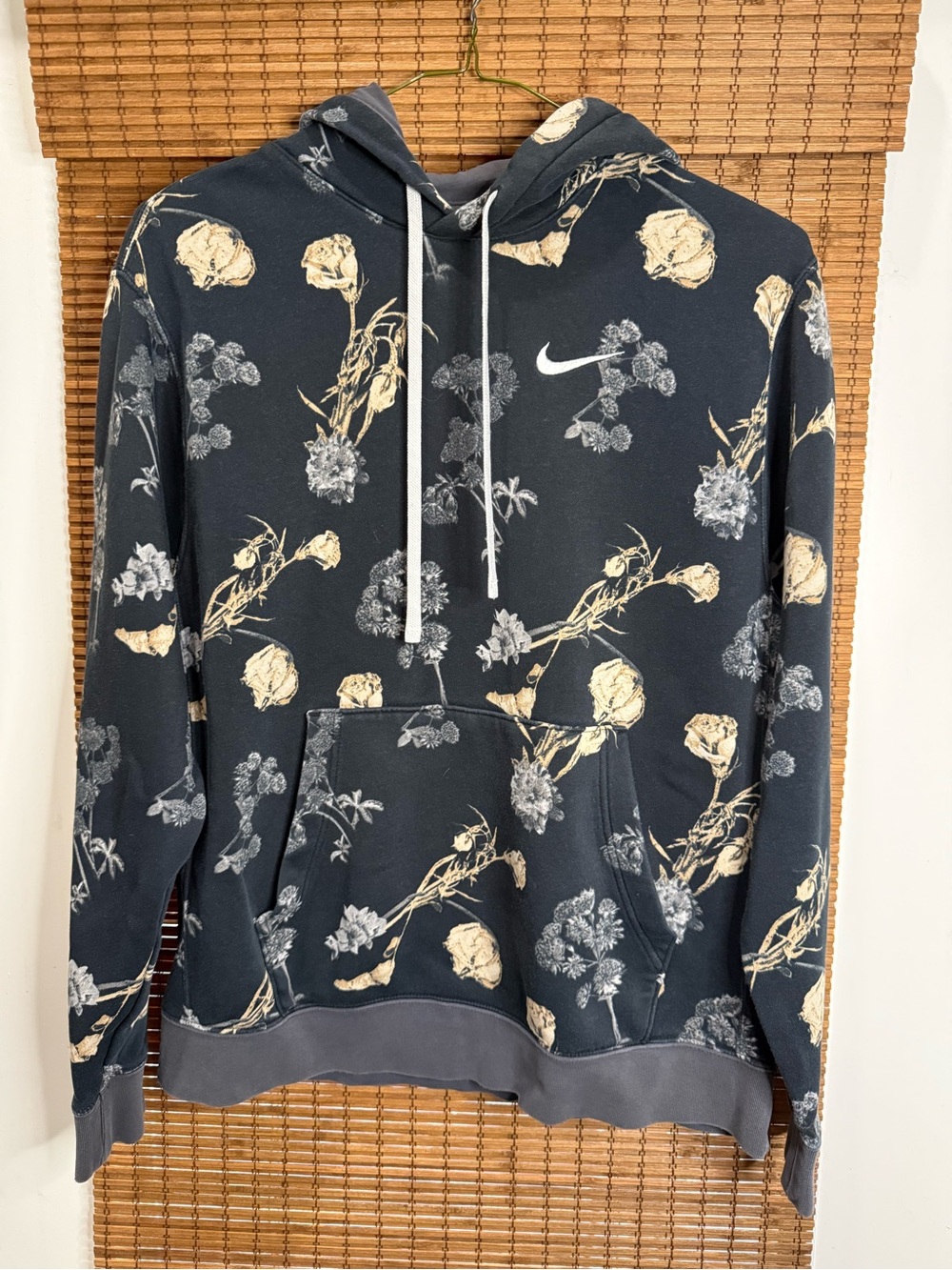 Nike Black Floral Hooded Sweatshirt
